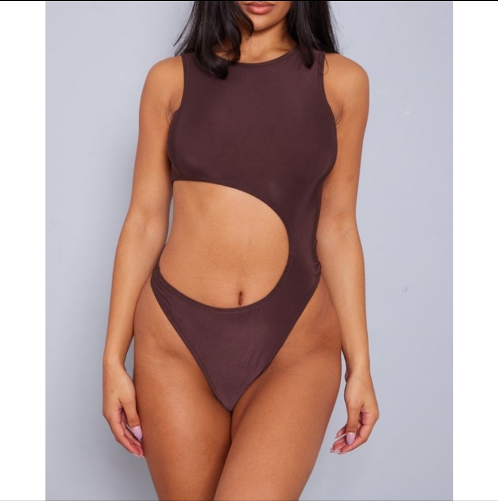 Chocolate Brown Cut Out Bodysuit